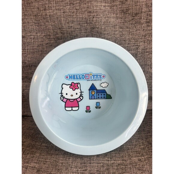 2005 Hello Kitty Bowls Set of 5 Light Blue - Picture 4 of 5